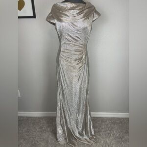 Metallic Evening Gown